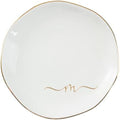InnoBeta Jewelry Tray, Initial Ring Dish, Ceramic Trinket Dish, Letter M by InnoBeta