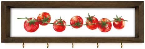 Tomato Key Holder Wall Mount, Farmhouse Hanging Kitchen Shelf by Unknown