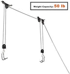 Wallmaster Ceiling Bike Hanger, Bicycle Lift Hoist Pulley System for Garage - Image 3
