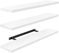Amada 23.6" Floating Shelves for Wall Decor & Storage, Set of 3, White by AMADAHOMEFURNISHING