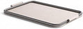 Metal Decorative Tray with Metal Frame Rectangular Catchall Tray with Handles Minimalist Tabletop Organizer for Living Room, Off-White, Large 52 34 4 CM by Unknown