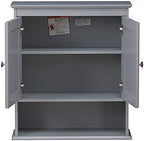 Spirich Bathroom Medicine Cabinet Over Toilet, Wall Mounted Cabinet, Gray - Image 6