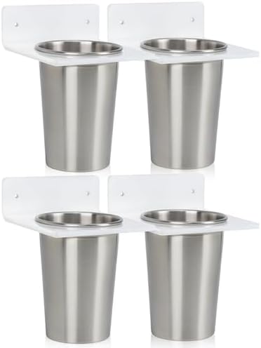 Hair Tool Organizer Wall Mount Hair Dryer Holder with Steel 2 Cups by Unknown