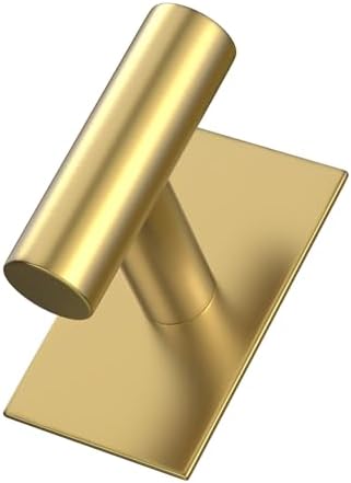 VAEHOLD Wall Towel Hooks, Heavy Duty Sticky Holder Waterproof Towel Hooks for Hanging Coat, Clothes, Closet Hook Wall Mount for Kitchen (Gold, 2 Pack) - Image 5