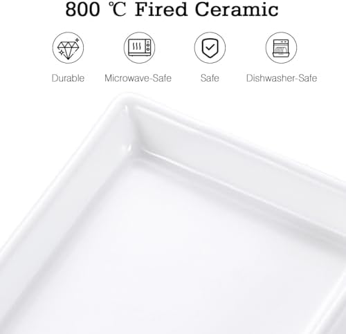 Luxspire Bathroom Vanity Tray Ceramic Perfume and Jewelry Dish, Mini, White - Image 4