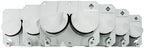 Gravity Grabber, The OG - Ski & Snowboard Wall Mount, Indoor Garage & Home Storage Organizer, Damage-Free Grip, Holds Skis/Boards/Poles/More, Space-Saving Premium Gear Rack, (White 6-Pack) by GravityGrabber