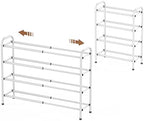 Gonfoam Expandable 4-Tier Shoe Rack for Closet and Entryway, White by Gonfoam