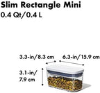 OXO Good Grips POP Container - Slim Rectangle Mini 0.4 Qt - Image 3