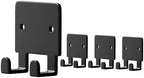 GTK 4 Pack Key Holder for Wall, Razor Holder Wall Mounted, Hat Rack, Self Adhesive Hooks, Shower Hooks, Towel Hooks(Black) - Image 2