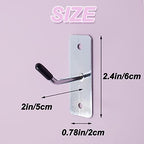 30pcs Wall Mounted Hook Heavy Duty Metal Single Hooks Home Storage Organizer Hanger Stainless Steel Hook Garage Hooks Tool for Garage Shop Retail Office Kitchen Store Display (2in/5cm) - Image 2