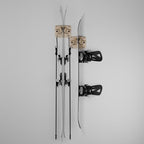 Gravity Grabber, The OG - Ski & Snowboard Wall Mount, Indoor Garage & Home Storage Organizer, Damage-Free Grip, Holds Skis/Boards/Poles/More, Space-Saving Premium Gear Rack, (Wood 2-Pack) - Image 2