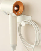 Hair Dryer Holder, HairDryer Holder Wall Mounted, Self Adhesive Blow Dryer Holder, Stainless Steel Hair Dryer Holder, Hairdryer Holder for Bathroom White by BANJEKT