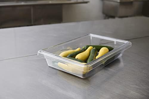 Rubbermaid Commercial Products Large Shallow Food Storage Container, 5 Gallon, Clear, for Restaurant/Kitchen/Cafeteria - Image 2