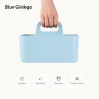 BLUE GINKGO Stackable Organizer Caddy, Rectangle, Blue, Made in Korea - Image 5