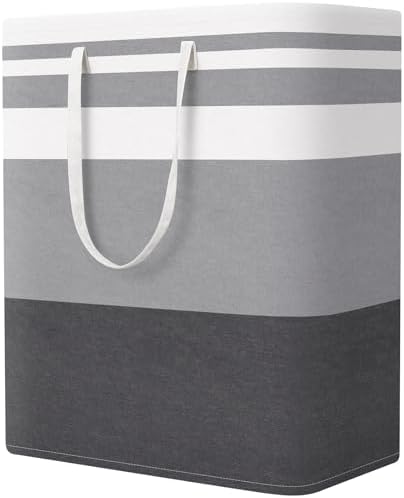 StorageRight Laundry Basket Hamper, 125L Collapsible Clothes Storage, Grey by StorageRight