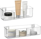 vacane Plastic Over Cabinet Door Organizer, Adhesive Mount Storage Organizer Container Hanging Basket Bins For Craft Room, Pantry, Office, Space Saving Holder for Kitchen Bags-XL 2pack by vacane