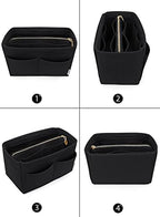 LEXSION Felt Purse Organizer Insert, Tote Bag Shaper Dividers with 5 Sizes - Image 3