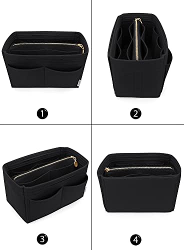 LEXSION Felt Purse Organizer Insert, Tote Bag Shaper Dividers with 5 Sizes - Image 3