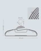SONGMICS 50 Pack Coat Hangers, Heavy-Duty Plastic Hangers, U-Shaped Opening - Image 6