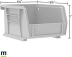 Akro-Mils 30210 AkroBins Plastic Storage Bins, Space-Saving Stackable Bins for Garage, Pantry, Craft Organization, 5" x 4" x 3", Blue,(Pack of 24) - Image 4