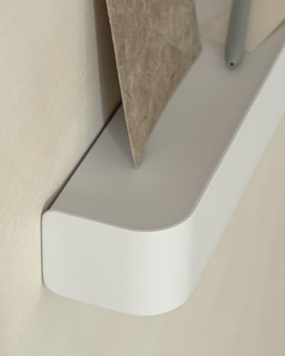 Kazai. Key Holder for Wall 'Tone' | Minimalist Key Hooks Design from Berlin | Modern Key Hanger with Metal Shelf | Key Hook Wall Mounted as Hallway Furniture | White - Image 2