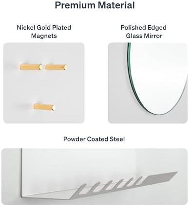 Key Holder Wall Mount and Mail Organizer - Hide Your Mail with a Modern and Minimal Look (White) - Image 5