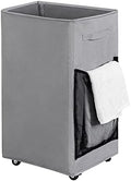 Chrislley Rolling Laundry Basket, 90L Foldable Laundry Hamper with Wheels by Chrislley