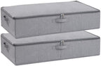 Under Bed Storage Container,Grey,23.6x11.8x5.9 Inch,2 Pack by YheenLf