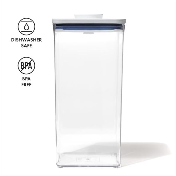 OXO Good Grips POP Container - Airtight Food Storage - Big Square Tall 6.0 Qt Ideal for bulk snacks and cereal - Image 9