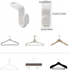 Space Saving Hanger Hooks, 50pcs, Polypropylene, 5KG Max Capacity,Blue Closet Hangers for Clothes (Blue 50PCS) - Image 2