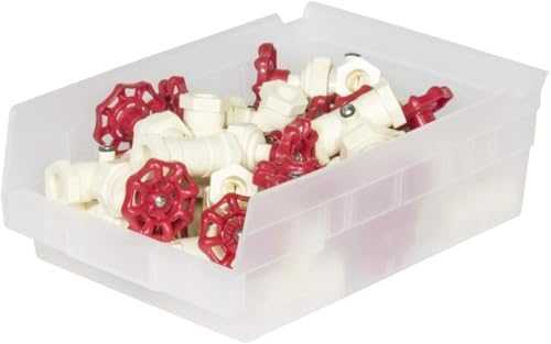 Akro-Mils 30150 Heavy Duty Plastic Shelf Bins, 12"x 8"x 4", Clear, 12-Pack - Image 6