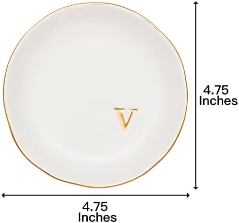 COLLECTIVE HOME Ceramic Jewelry Tray, Trinket Dish, Gifts for Women (V) - Image 2