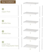 SINGAYE Metal Shelves Wire Shelving Storage Standing Adjustable Shelf Unit - Image 5