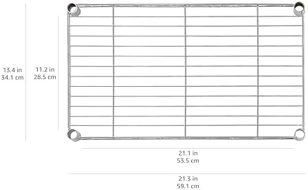 Amazon Basics 5-Shelf Multipurpose Adjustable Steel Garage Shelving Unit, Storage Rack for Kitchen, 200 lbs Per Shelf, Easy Assembly, 13.4"D x 23.2"W x 60"H, Black - Image 3