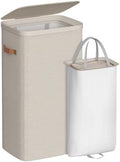 SONGMICS Laundry Basket, 100L Laundry Hamper with Lid, 1 Removable Bag by Unknown