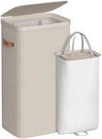 SONGMICS Laundry Basket, 100L Laundry Hamper with Lid, 1 Removable Bag by Unknown