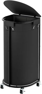 Laundry Hamper with Wheels and Lid, 100L Half Round Rolling Laundry Basket by Gasvadivum