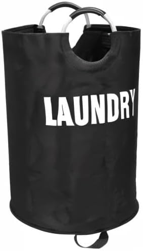 Maxsilan 160L XX-Large Laundry Basket Bag, Collapsible Tall Hamper, Black - Image 9