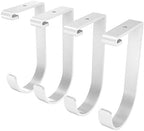 FLEXIMOUNTS 4 Pack Add-On Storage Flat Hooks, White - Image 3