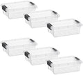 Superio 1.27 Quart Clear Plastic Storage Containers with Lids, Stackable Organizer Bins, BPA-Free Storage Boxes for Home, Office, Dorm & Classroom, 6 Pack by Superio