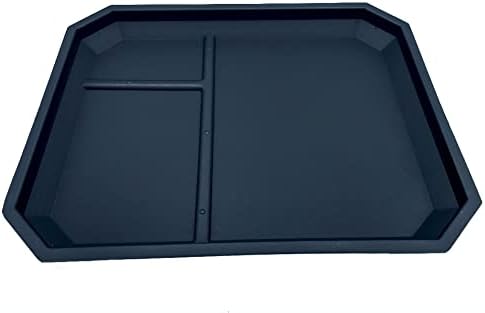 EDC Tri KYDEX DUMP TRAY/VALET TRAY/ORGANIZER & CATCH-ALL FOR EVERYDAY CARRY: KEYS-POCKET CHANGE-JEWELRY-WATCH-PHONE BLACK by USATAC