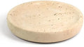 LIN CHUAN Marble Jewelry Dish, Round Ring Dish, 5.5 Inch, Travertine Beige by LINCHUAN
