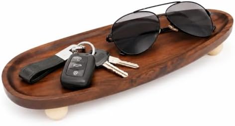 Wooden Entryway Catchall Tray for Keys, Watch & Small Essentials by JAOUTIC
