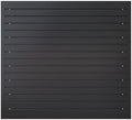 NeatiEase Slatwall Panel Wall Storage Systems, 4 x 4ft Slat Wall Paneling Garage Wall Organizer, Heavy Duty Wall Mounted PVC Wall Rack (Black) by NeatiEase