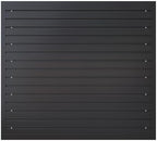 NeatiEase Slatwall Panel Wall Storage Systems, 4 x 4ft Slat Wall Paneling Garage Wall Organizer, Heavy Duty Wall Mounted PVC Wall Rack (Black) by NeatiEase