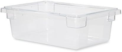 Rubbermaid Commercial Products Polycarbonate Food Storage Box/Tote, 3.5 Gallon, Clear, for Restaurant/Kitchen/Cafeteria (Pack of 6) - Image 3