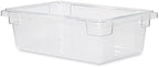 Rubbermaid Commercial Products Polycarbonate Food Storage Box/Tote, 3.5 Gallon, Clear, for Restaurant/Kitchen/Cafeteria (Pack of 6) - Image 3