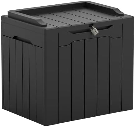 Greesum 31 Gallon Outdoor Storage Box, Black by BuynowfromGreesum