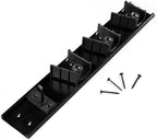 Carlisle FoodService Products Roll 'N Grip Plastic Broom Holder Wall Mount, Bathroom Organizer, Kitchen Organizer with Quick Release for Kitchen, Restaurant, Home, 1.75 Inches, Black, (Pack of 12) - Image 2