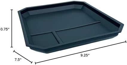EDC Tri KYDEX DUMP TRAY/VALET TRAY/ORGANIZER & CATCH-ALL FOR EVERYDAY CARRY: KEYS-POCKET CHANGE-JEWELRY-WATCH-PHONE BLACK - Image 5